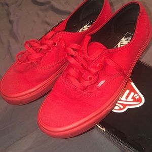 All red vans